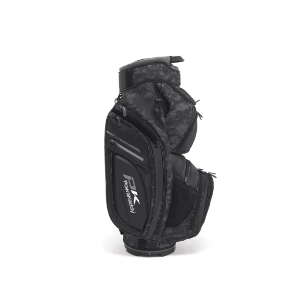 POWAKADDY PREM-TECH 14 WAY DIVIDER GOLF CART TROLLEY BAG – BLACK / CAMO - Image 2