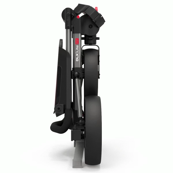 POWAKADDY DLX LITE FF GOLF PUSH CART – GUN METAL / RED +FREE UMBRELLA HOLDER - Image 3