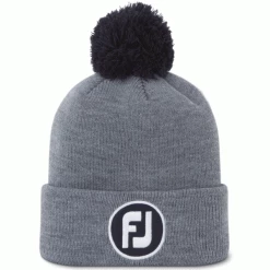 FOOTJOY POM POM GOLF BEANIE – HEATHER GREY