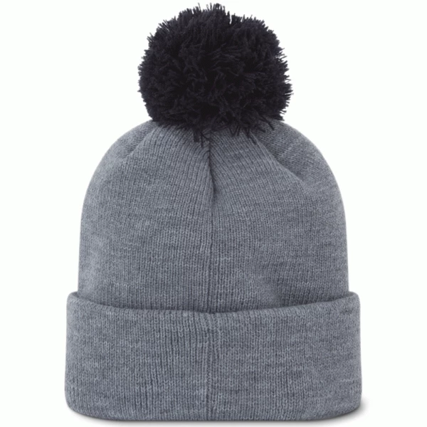 FOOTJOY POM POM GOLF BEANIE – HEATHER GREY - Image 2