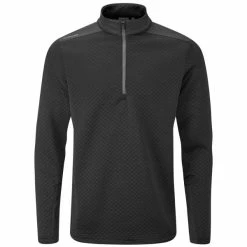 PING MARSHALL 1/2 ZIP GOLF PULLOVER – BLACK
