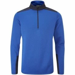 PING MARSHALL 1/2 ZIP GOLF PULLOVER – NORTH SEA / NAVY