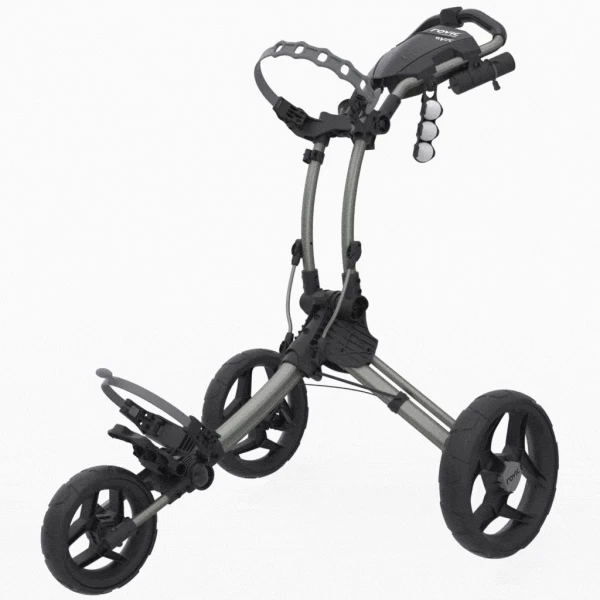 CLICGEAR ROVIC RV1C GOLF PUSH TROLLEY – SILVER - Image 2