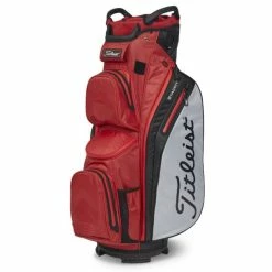 TITLEIST STADRY 14 GOLF CART BAG – RED / GREY / BLACK