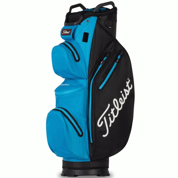 TITLEIST STADRY 14 GOLF CART BAG – BLACK / DORADO