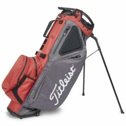 TITLEIST HYBRID 14 STADRY STAND BAG – RED / GRAPHITE