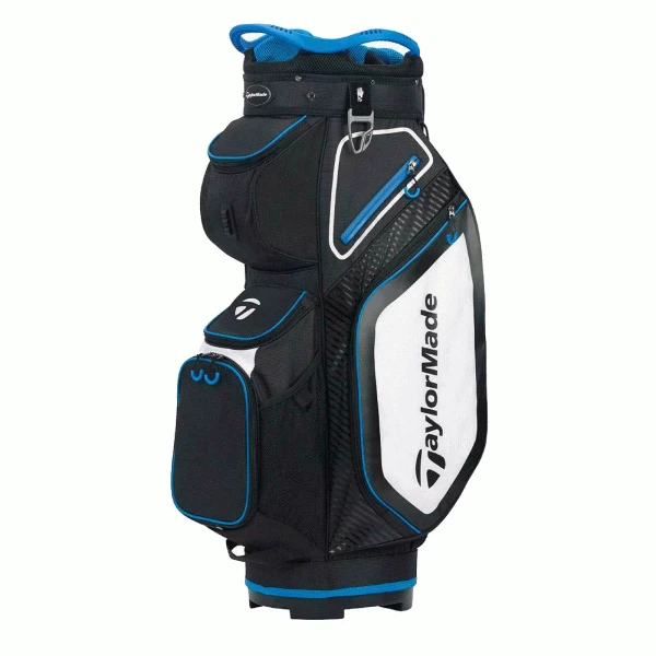 TAYLORMADE PRO SERIES 8.0 GOLF CART BAG β BLACK / WHITE / BLUE