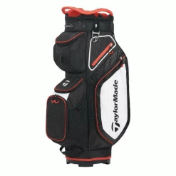 TAYLORMADE PRO SERIES 8.0 GOLF CART BAG – BLACK / WHITE / RED