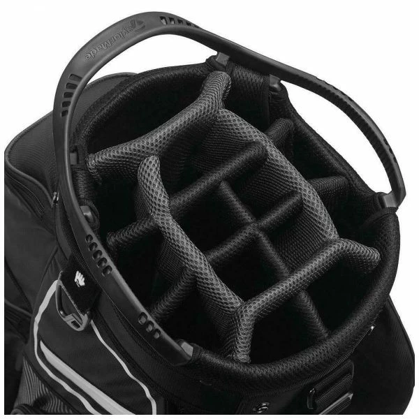 TAYLORMADE PRO SERIES 8.0 GOLF CART BAG β BLACK / WHITE / BLUE - Image 2