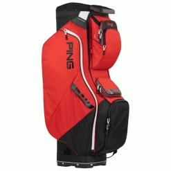 PING TRAVERSE 214 GOLF CART BAG – RED / BLACK