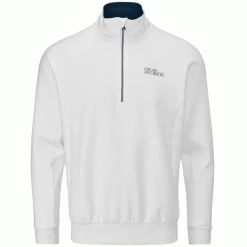 OSCAR JACOBSON TRENT TOUR 1/2 ZIP MID LAYER – WHITE