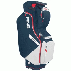 PING TRAVERSE 214 GOLF CART BAG – NAVY / WHITE / RED