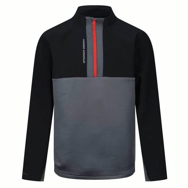 UNDER ARMOUR STORM DAYTONA GOLF PULLOVER – GREY / BLACK