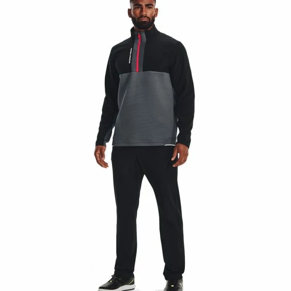 UNDER ARMOUR STORM DAYTONA GOLF PULLOVER – GREY / BLACK - Image 3