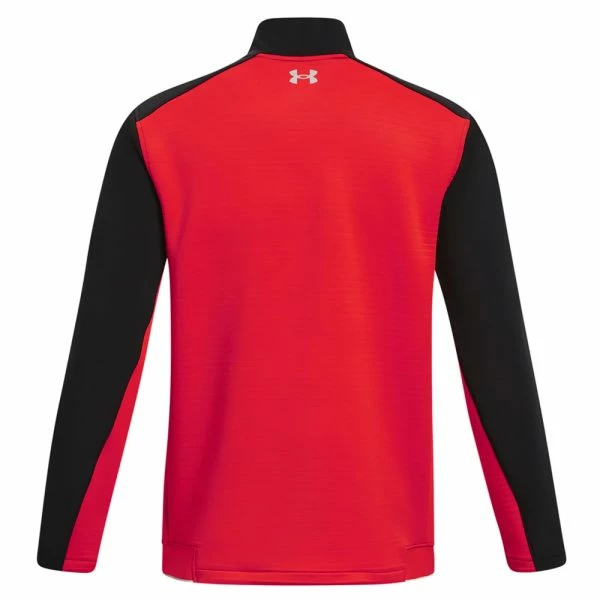 UNDER ARMOUR STORM DAYTONA GOLF PULLOVER – RED - Image 3