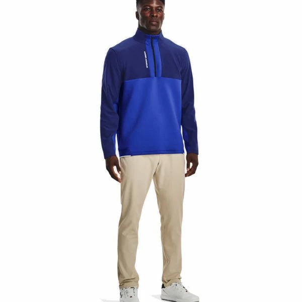 UNDER ARMOUR STORM DAYTONA GOLF PULLOVER – BLUE - Image 4