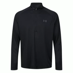 UNDER ARMOUR UA TECH™ 1/4 ZIP GOLF PULLOVER – BLACK