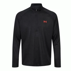 UNDER ARMOUR UA TECH™ 1/4 ZIP GOLF PULLOVER – BLACK 005