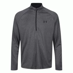UNDER ARMOUR UA TECH™ 1/4 ZIP GOLF PULLOVER – CARBON HEATHER