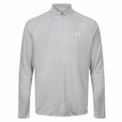 UNDER ARMOUR UA TECH™ 1/4 ZIP GOLF PULLOVER – HALO GREY