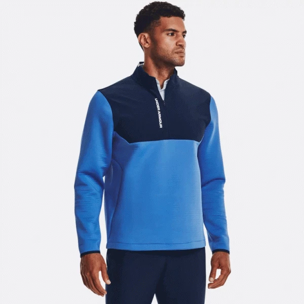 UNDER ARMOUR STORM DAYTONA GOLF PULLOVER – VICTORY BLUE - Image 3