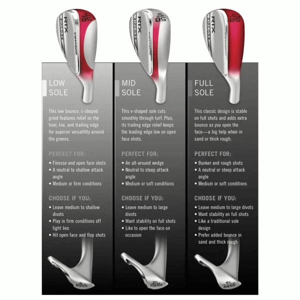 CLEVELAND RTX ZIPCORE TOUR SATIN WEDGE – BLACK SATIN - Image 7