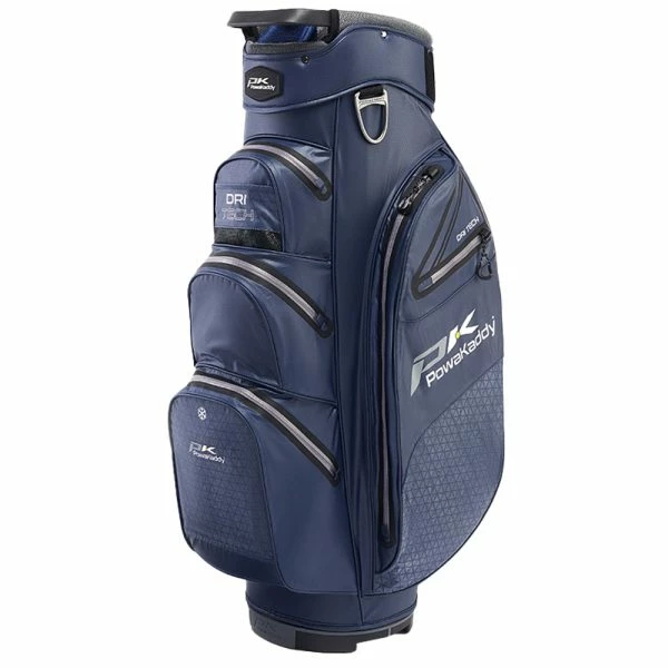 POWAKADDY DRI-TECH 14 WAY WATERPROOF GOLF CART TROLLEY BAG – BLUE/GREY