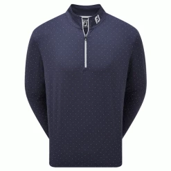 FOOTJOY PIN DOT CHILL-OUT GOLF MID LAYER – NAVY