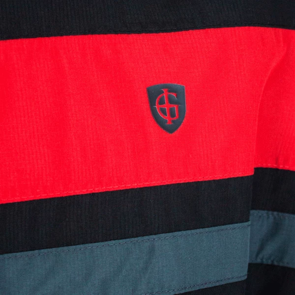 ISLAND GREEN IG TECH WATERPROOF GOLF JACKET – BLACK / RED - Image 3