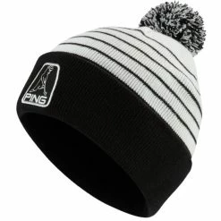 PING MR PING GOLF BOBBLE HAT – WHITE / BLACK