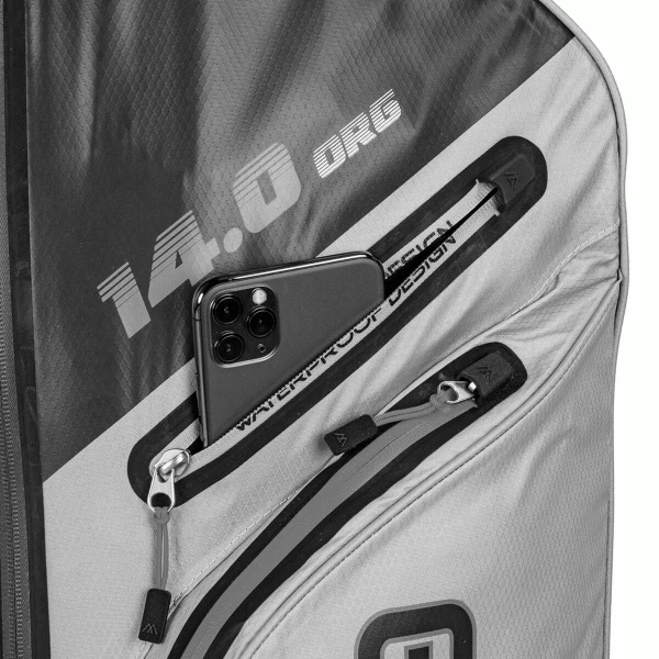 BIG MAX AQUA SPORT 3 WATERPROOF GOLF CART TROLLEY BAG β CHARCOAL / LIME - Image 2